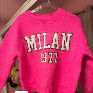 Gianni Bini Pink Milan 1977 Kids Sweater
